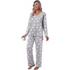 image:imagePOPYOUNG Womens Pajama Sets 2 Piece Lounge Set Sleepwear with PocketsFl Pink Star Grey