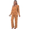image:imagePOPYOUNG Womens Pajama Sets 2 Piece Lounge Set Sleepwear with PocketsHalloween Orange