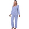 image:imagePOPYOUNG Womens Pajama Sets 2 Piece Lounge Set Sleepwear with PocketsWhite Spotted Purple