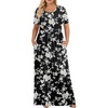 White Floral Black