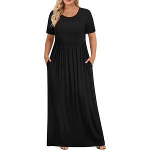 image:imagePOPYOUNG Womens Plus Size Maxi Dress Curvy Long Summer Outfits L5XLFcblack