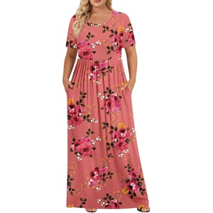 image:imagePOPYOUNG Womens Plus Size Maxi Dress Curvy Long Summer Outfits L5XLFcmolasses Red