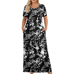 image:imagePOPYOUNG Womens Plus Size Maxi Dress Curvy Long Summer Outfits L5XLWhite Bellflower Black