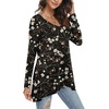 image:imagePOPYOUNG Women Tunic Top Wear with Leggings Casual OutfitsPlum Blossomblack
