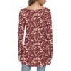 image:imagePOPYOUNG Women Tunic Top Wear with Leggings Casual OutfitsPlum Blossomred